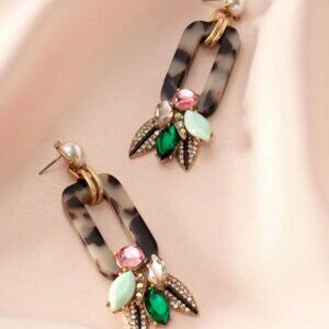 Stella & Dot Crystal Belle Statement Earrings